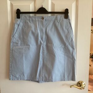 NWOT. LL Bean Women’s Size 12 Light Blue Skirt